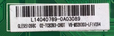 MAIN / ATVIO - TP.MS3393.P78 / V8-MS39303-LF1V09 / 02-TCB393-CH0T / L14040789 / GLE951098C / MODELO ATV-32	 - Imagen 2