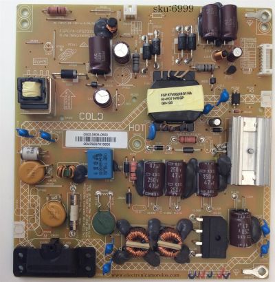 FUENTE DE PODER / SHARP 9LE50006050560 / 0500-0605-0560 / FSP074-1PSZ03S / 3BS0369511GP / PANELT390HVN04.0 / MODELO LC-39LE551U	