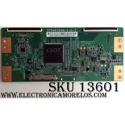 T-CON PARA TV TCL / NUMERO DE PARTE 342911003613 / ST5461D04-1-C-7 / 34291100361321T / PANEL  LVU550CS0T E12 / DISPLAY ST5461D03-3 VER.2.1 / MODELOS 55P605 / 55P607 / 55US57 / 55US57TGAA / 55S401TCAA / 55S401TAAA / 55S403TAAA / 55S405TBBA / 55S405TBCA