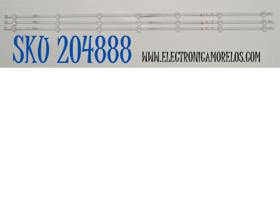 KIT DE LEDS ORIGINAL PARA TV VIZIO 3 PIEZAS / NUMERO DE PARTE 303IN500006D / INN50D07-ZC46AG-17D / B351D0000 / 59UAB0LB / PANEL V500DJ7-E03 REV.CE / V500DJ7-203 / MODELO V4K50M-0809 / V4K50M-0809 LIAIS7KA