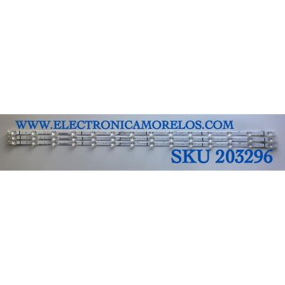 KIT DE LED'S PARA TV HISENSE (3 PIEZAS) / NUMERO DE PARTE SVH500AD8 / 2019082901-SVH500AD8 / CRH-BX500X1U913030T031498T-REV1.0 / HD500X1U91-L3 / PANEL HD500X1U91-L3/S1/GM/R0H / CV500U2-T01 / MODELO 50R6090G5 / 50R6E3