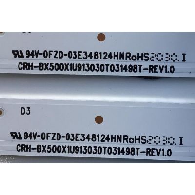 KIT DE LED'S PARA TV HISENSE (3 PIEZAS) / NUMERO DE PARTE SVH500AD8 / 2019082901-SVH500AD8 / CRH-BX500X1U913030T031498T-REV1.0 / HD500X1U91-L3 / PANEL HD500X1U91-L3/S1/GM/R0H / CV500U2-T01 / MODELO 50R6090G5 / 50R6E3 - Imagen 4