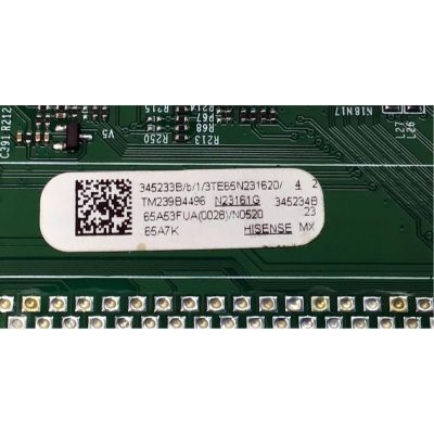 MAIN PARA TV HISENSE QLED 4K·UHD·HDR ((GOOGLE TV)) / NUMERO DE PARTE 345233 / RSAG7.820.13518/ROH / 345234 / 65A53FUA(0028) / 65A53FUA / E303981 / PANEL HD650Y1U72-T0LG\S0\GM\MCKD3A\ROH / DISPLAY HV650QUB-F70 / MODELO 65A7K / 65A7K 65A53FUA - Imagen 4