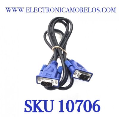 CABLE DE VIDEO VGA MACHO A MACHO ORIGINAL LG. “NUEVO“/ 15 PINES / 30V / 150M / NUMERO DE PARTE EAD64247201 / 110-41818 D-Sub Connector(M) D-Sub Connector(M) 1.5M 15P Black Ul20276  COMPATIBLE  CON DIFERENTES DISPOSITIVOS   - Imagen 1