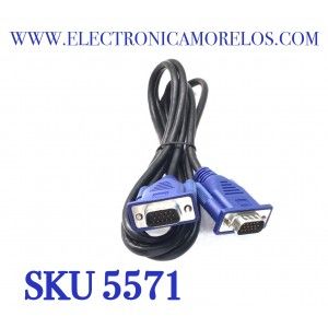 CABLE DE VIDEO VGA ORIGINAL LG.  MACHO A MACHO “NUEVO“/ NUMERO DE PARTE EAD64247202 / 15 PINES / 30V / 1.80M / COMPATIBLE CON DIFERENTES DISPOSITIVOS