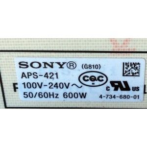 FUENTE DE PODER / SONY 1-474-719-11 / APS-421 / 147471911 / 1-983-412-11 / APS-421(CH) / Z01P421--P0W / 183000153 / PANEL'S YD8S011DTU01/ T850QVF03.0 / MODELOS XBR-75Z9F / XBR-85X900F / XBR-85X950G - Imagen 2