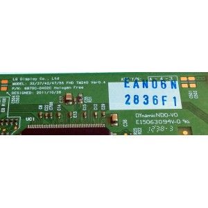 T-CON / PANASONIC 6871L-2836F / 6870C-0402C / 2836F / 75030413 / SUSTITUTAS 6871L-2944D / 6871L-2842F / 6871L-2842C / 6871L-2836A / 6871L-2836E / PANEL LC550EUD (SE)(M1) / MODELOS TC-L55E50 / TC-55LE54 / 55L7200U / MAS PARTES SUSTITUTAS EN DESCRIPCION - Imagen 2