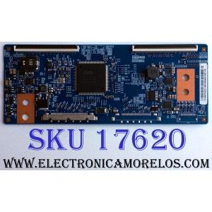T-CON / WESTINGHOUSE 55.50T03.C01 / 5550T03C01 / T500HVN01.0 / 50T03-C0A / PARTE COMPATIBLE 55.50T03.C05 / 5550T03C05 / PANEL T500HVN01.0-12v / MODELO EU50F2G1 TW-77101-A050B