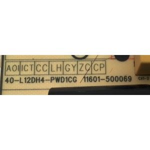 FUENTE DE PODER ORIGINAL PARA TV TCL / NUMERO DE PARTE 30805-000154 / 40-L12DH4-PWD1CG / 11601-500069 / 20340463 / 20220817 / DISPLAY V500DJ7-QE1 REV.D5 / PANEL LVU500NDEL / MODELOS 50G31 / 50S451 / 50S455 - Imagen 2