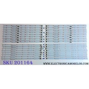 KIT DE LED´S PARA TV (32 PIEZAS) PANASONIC PAV6531R1 PCB.X8 20131209 / PAV6531L1 / PAV6531L2 / PAV6531R2 / 80.P2LR1A4DH7FD0 / 80.P2LR2A4DH7FD0 / 80.P2LL1A4DH7FD0 / 80.P2LL2A4DH7FD0 / PANEL PAV6531 / MODELO TC-65AX900U