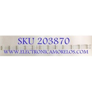 KIT DE LEDS ORIGINAL PARA TV LG 3 PIEZAS / NUMERO DE PARTE GC55D12-ZC46AG-03D / 303GC550095 / GC550M32 / 70401-01526 / PANEL BOEI550WQ1AF1D / BOEI550WQ01 / DISPLAY HV550QUB-F1D / HV550QUB-F70 REV.2.0 / MODELO 55UQ7570PUJ.CUSFBH / G55 A557CV-UMRBX