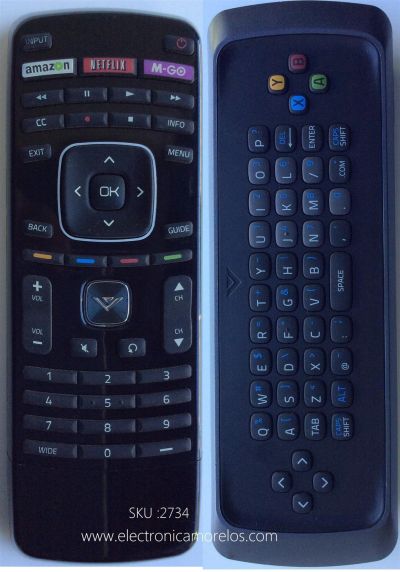 CONTROL REMOTO ORIGINAL PARA TV VIZIO / NUMERO DE PARTE XRT112 / MODELO E322AR / E390-B1E / E422AR / E552VL / E20i-A0 / E420i-A0 / E470i-A0 / E550i-A0 / E600Ai-A0 / E650i-A0 / E700i-A0 / M322I-B2 / M422I-B2 / M492I-B2 / M502I-B2 / M552I-B2