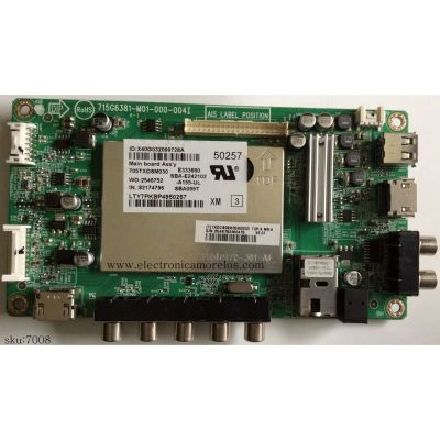 MAIN / VIZIO 756TXDCB02K0590 / TXDCB02K0590003 / 715G6381-M01-000-004I / MODELO E320I-B1 LTY7PKBQ	