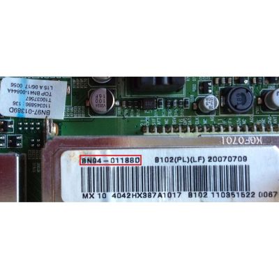 MAIN / SAMSUNG BN94-01188D / BN41-00844A / BN97-01389D / SUSTITUTA BN94-01400E / PANEL LTA400WT-L06 / MODELOS LNT4042HX/XAA / LNT4032HX/XAA / LNT4042HX/XAC SH05 / LNT4042HX/XAC SP01 / LNT4042HX/XAC SP02 - Imagen 2