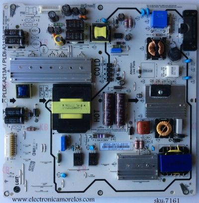 FUENTE DE PODER / JVC 0500-0612-0310 / 3PCGC10052A-R / 121203-08 / PLDK-A213A / PLDI-A213B / MODELO BC50R TA1DBA	