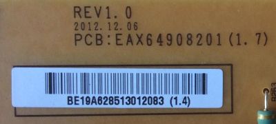 FUENTE DE PODER PARA TV LG / NUMERO DE PARTE EAY62851301 / EAX64908201 /LGP60-13P / MODELOS 60LN6150-UB / 60LN5600-UB / 60LN5400-UA / 60LA6200-UA / 60GA6400-UD / 60LA7400-UA / 60LA8600-UC / 60LN5710-UB / 60LN549E-UA / MAS MODELOS EN DESCRIPCIÓN - Imagen 2