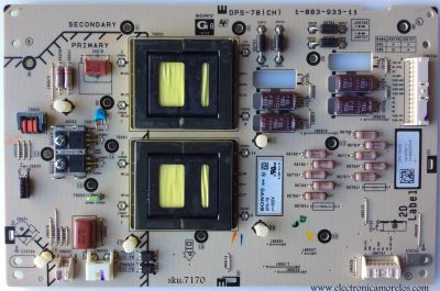 TARJETA G8 PARA TV SONY / NUMERO DE PARTE 1-474-302-11 / 147430211 / DPS-78 / 1-883-933-11 / PANEL LTY550HJ03 / MODELOS KDL-46EX723 / KDL-55EX620 / KDL-55EX621 / KDL-55EX720 / KDL-55EX723 / KDL-60EX720