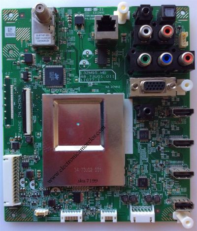 MAIN PARA TV VIZIO / NUMERO DE PARTE 55.73U01.001 / 5573U01001G / 48.73U01.011 / 11077-1 / L32M95.MB / P415906D / MODELO E322AR LWJAMMCN	