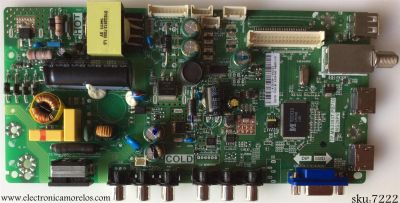 MAIN  FUENTE  PARA TV TCL NUMERO DE PARTE  L14100164 / GLE951773ATP.MS3393T.PB710 / MS39PV / V8-MS39PVL-LF1V031 / 02-SHY39V-CHLA02 / T8-32LATL-MA2 / MODELO 32"	