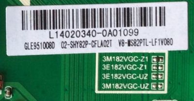 MAIN FUENTE (COMBO) PARA TV TCL / NUMERO DE PARTE GLE951008D / TP.MS18VG.P77 / MS82PT / L14020340 / 3M182VGC-Z1 / V8-MS82PTL-LF1V080 / 02-SHY82P-CFLA02T - Imagen 2