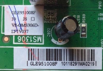 MAIN PARA TV TCL / NUMERTO DE PARTE GLE951008F / 40-MS1306-MAB2LG / MS1306 / V8-OMS306D-LF1V037 / MODELO 39'' - Imagen 2