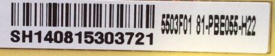 FUENTE  SANYO NUMERO DE PARTE 81-PBE055-H22 / COMPATIBLE 81-PBE055-H21 / SHLD5501F-101H / CQC12001080094 / 5503F 81-PBE055-H21 / E230265 / DLBL297 / MODELO DP55D44 /  CHASSIS  COMPATIBLES P55D44-00 / P55D44-08 / P55D44-09 - Imagen 2