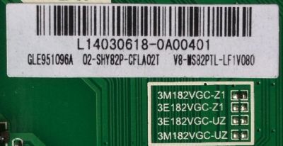 MAIN FUENTE (COMBO) PARA TV TCL / NUMERO DE PARTE GLE951096A / TP.MS18VG.P77 / MS82PT / L14030618 / 02-SHY82P-CFLA02T / V8-MS82PTL-LF1V080 / 3M182VGC-Z1 - Imagen 2