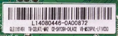 MAIN FUENTE PARA TV TCL T8-32LATL-MA2 / TP.MS3393T.PB710 / MS39PV / 02-SHY39V-CHLA02 / GLE1161491 / V8-WS39PVL-LF1V030 - Imagen 2