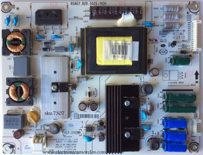 FUENTE DE PODER / HISENSE 161873 / RSAG7.820.5025/ROH / MODELO 39K310	