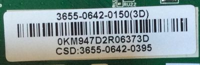 MAIN PARA TV VIZIO / NUMERO DE PARTE 3655-0642-0150 / 0171-2271-4903 / 3655-0642-0395 / PANEL T550HVN01.3 / MODELOS E550i-A0 LAQAOQAP / E550i-A0 LAQKOQBP / E550i-A0 LATAOQAP - Imagen 2