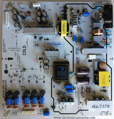 FUENTE DE PODER / VIZIO 0500-0612-0320 / PLDK-A214A / 050006120320 / 3PCGC10053A-R / 0500-0612-0320R / MODELOS E550I-A0 LATAOQAP / E550I-A0 LAQAOQAP / E550I-A0 LAQKOQBP / E550I-A0E LATAOQDP / E550I-A0E LAQAOQDP