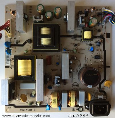 FUENTE DE PODER / SHARP ADTV92428PA2 / 715T3150-3 / MODELO LC-42SB45UT	