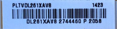 FUENTE DE PODER / SONY PLTVDL261XAV8 /  261XAV8  / 715G6699-P01-000-002E  /  MODELO KDL-32R300B / 	KDL-32R330B - Imagen 2