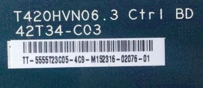 T-CON PARA TV VIZIO / WESTINGHOUSE / NUMERO DE PARTE 5555T23C05 / 42T34-C03 / SUSTITUTAS 5555T23C02 / 5555T23C07 / 5555T23C09 / PANEL´S MD5533YTAF / T550HVN08.1 / TPT550J1-HVN08.U / MODELOS ELEFW5517 / E55-C1 / E55-C2 LWZ2S / DWM55F1G1 - Imagen 2