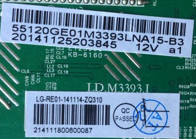 MAIN / RCA 1114-ZQ310 / LD.M3393.L / LG-RE01-141114-ZQ310 / 55120GE01M3393LNA15-B3 / MODELO LRK55G55R120Q	 - Imagen 2