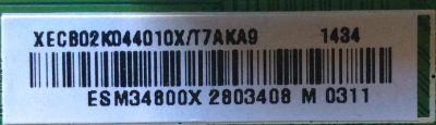 MAIN / VIZIO 756XECB02K044 / XECB02K044010X / 715G6648-M01-000-004N / PANEL TPT500J1-HVN04 REV:S17TB / MODELO D500i-BL LTYWRTBQ	 - Imagen 2
