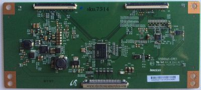 T-CON PARA TV LG / NUMERO DE PARTE V500HJ1-CPE1 / V500HJ1 / PANEL NC500DUN VXBP2 / MODELO 50LB6100-UG.BUSJLJR	