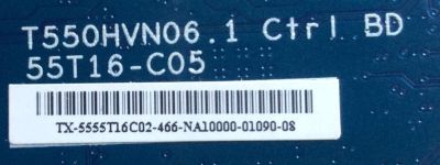 T-CON / LG 55.55T16.C02 / 5555T16C02 / T550HVN06.1 / 55T16-C05 / MODELO 55LB6100-UG.BUSWLJR	/ 55LB5900-UV.BUSDLJR / 55LB6100-UG.BUSDLJR / 55LB6000-UH / 55LY340C-UA - Imagen 2