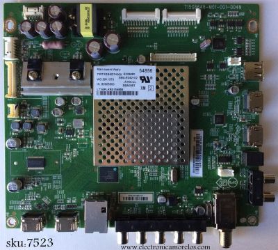 MAIN / VIZIO 756XECB02K061 / XECB02K061 / 715G6648-M01-001-004N / PANEL TPT500J1-LE8 REV:SC2A / MODELO E500i-B1 LTY6PLKR