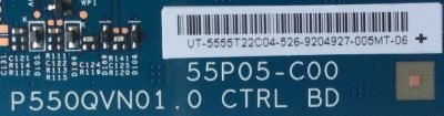 T-CON / VIZIO 55.55T22.C04 / 5555T22C04 / 55P05-C00 / P550QVN01.0 / MODELO M55-C2 LWJASBAR / M55-C2 LWZASBAR	 - Imagen 2