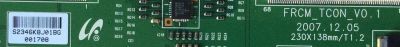T-CON / SAMSUNG BN81-02452A / 2646K / FRCM_TCON_V0.1 / MODELO LN52A850S1FXZA SQ10	 - Imagen 2