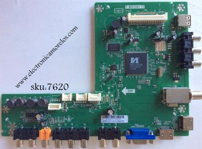 MAIN PARA TV EKT NUMERO DE PARTE  B14000731 / T.MS3391.73 / 02-TCB391-CT1 / GLE951878A / T8-19LAK5-MA1 / V8-0MS3910-LF1V036