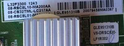 MAIN PARA TV TCL NUMERO DE PARTE 08-CS32TML-LC217AA / 08-RSC8L10-MA200AA / 08-RSC8L01-MA300AA / 40-RSC803-MAD2HG / V8-ORSC820-LF1R002 / MODELO L32F3300 - Imagen 2