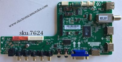 MAIN PARA TV SANYO NUMERO DE PARTE  B14060759 / T.MS3393T.78 / 3MS3393X-3 / 02-MB3393-CWS004 / SUSTITUTAS B14060758 / B14060757 / B14060759 / MODELO DP55D44 P55D44-08 / PANEL  LVF550CSDX E4 V1 