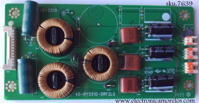 LED DRIVER PARA TV TCL / NUMERO DE PARTE 40-RY5510-DRF2LG / DRY5510 / PANEL LVF550SD2L / MODELO 55FS4610RTBAA