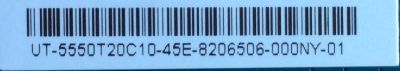 T-CON PARA TV SHARP / INSIGNIA / NUMERO DE PARTE 5550T20C10 / T500HVN08.3 / 55.50T20.C10 / 50T20-C06 / PANEL'S TPT500J1-HVN08 REV:S300B / HD500DF-B57(010)\T1\S1\GM\ROH / MODELOS NS-50D550NA15 / LC-50LB261U - Imagen 2