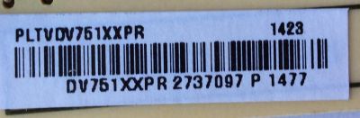 FUENTE DE PODER PARA TV SHARP / NUMERO DE PARTE PLTVDV751XXPR / 715G6335-P01-003-003M / V751XXPR / PANEL TPT500J1-HVN08 REV:S300B / DISPLAY T500HVN08.3 / MODELO LC-50LB261U - Imagen 2