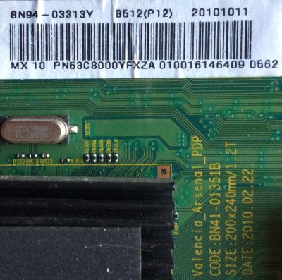 MAIN / SAMSUNG BN94-03313Y / BN41-01351B / BN97-04029J / MODELO PN63C8000YFXZA I002	 - Imagen 2