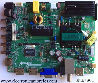 MAIN / FUENTE (COMBO) / ELEMENT 34012154 / TP.MS3393.PB851 / SY14070025A / Y-SY14070025A03967 / PANEL V400HJ6-PE1 / MODELO ELEFW408 H1401238
