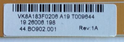 BACKLIGHT INVERSOR / WESTINGHOUSE 19.26006.198 / 44.B0902.001 / VK8A183F0206 / V183-XXXS / 4H.V1838.241/G1 / MODELO LVM-37W3	 - Imagen 2